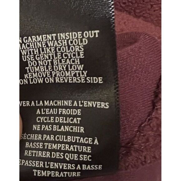 BlankNYC Fleece Jacket Shirt Shacket Burgundy Wine Red Size Medium Cozy Soft - Picture 16 of 16